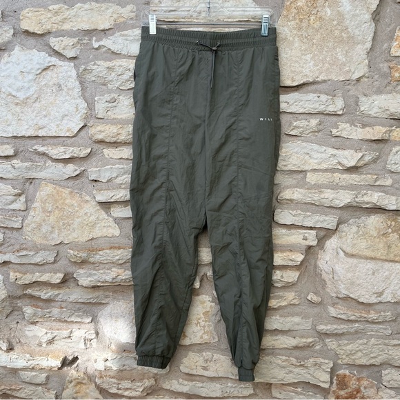 WILO THE LABEL PARACHUTE PANTS SAGE GREEN - Picture 3 of 10